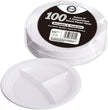 DELUXE 9.3 inc COMPARTMENT ROUND PLASTIC PL